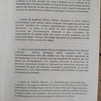 Signature de l'ouvrage et "fête" de la dramathérapie, samedi 16 avril, PARIS