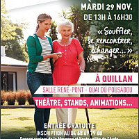 Rencontre festive des aidants familiaux, Quillan, Aude, 29 novembre 13h-16h30